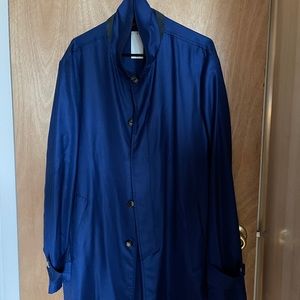 Isaia San Gennaro Royal Blue overcoat 52R/42R